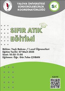 1. SINIF ÖĞRENCİLERİMİZ İÇİN SÜRDÜRÜLEBİLİRLİK EĞİTİMİ